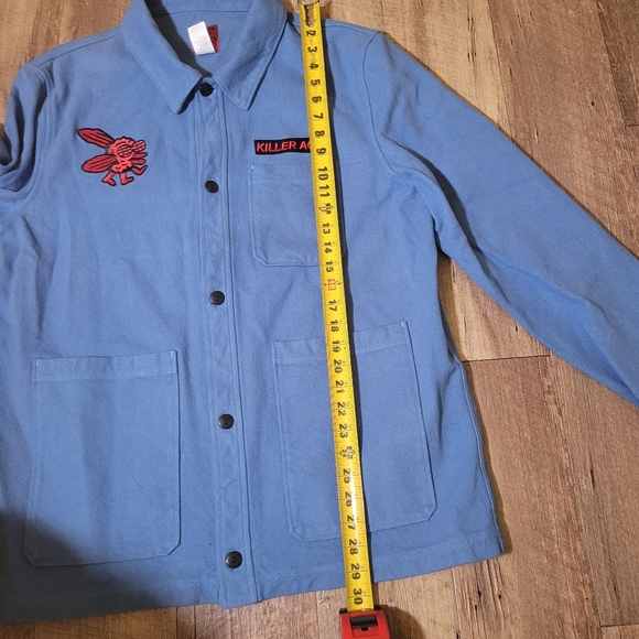 Men's Blue Embroidered Longsleeve/Jacket - Picture 6 of 6
